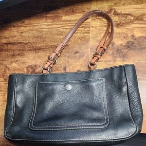Coach Chelsa Black Leather Zip Tote C0773-F10892